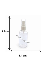 50 cc  Mandalina  Plastik Şişe Sprey kapaklı