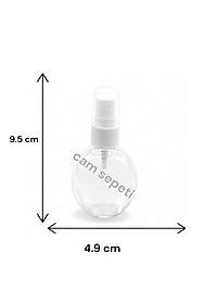 50 cc  Elma  Plastik Şişe Sprey kapaklı