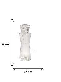 50 cc Elmas Plastik Şişe Kristal  kapaklı
