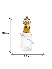 50 cc Dik Çizgili Plastik Şişe tuğra kapaklı