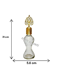 100 cc Pırlanta Cam Kolonya Şişesi - Tuğra kapaklı