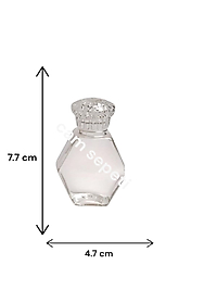 50 cc Yldız Plastik Şişe Kristal  kapaklı
