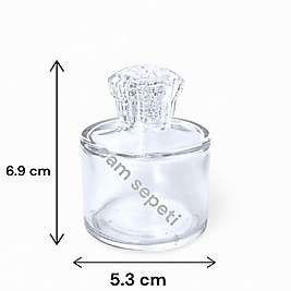 50 CC SİLİNDİR CAM KOLONYA ŞİŞESİ