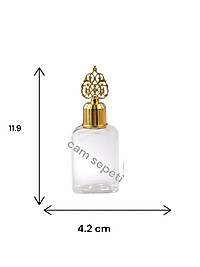 50 cc Kare Plastik Şişe tuğra kapaklı